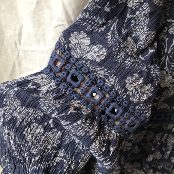 Patrons of Peace Blue Dress - Picture 3 of 3